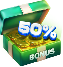 +50% мгновенно на счёт